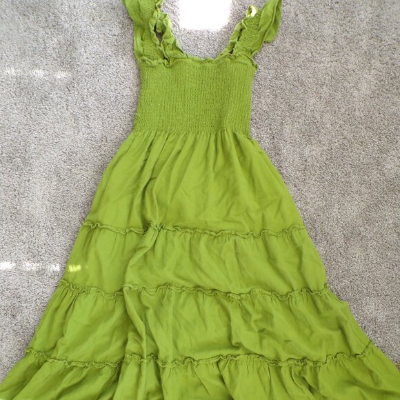 J Crew calypso linen tiered dress S - Picture 2 of 8